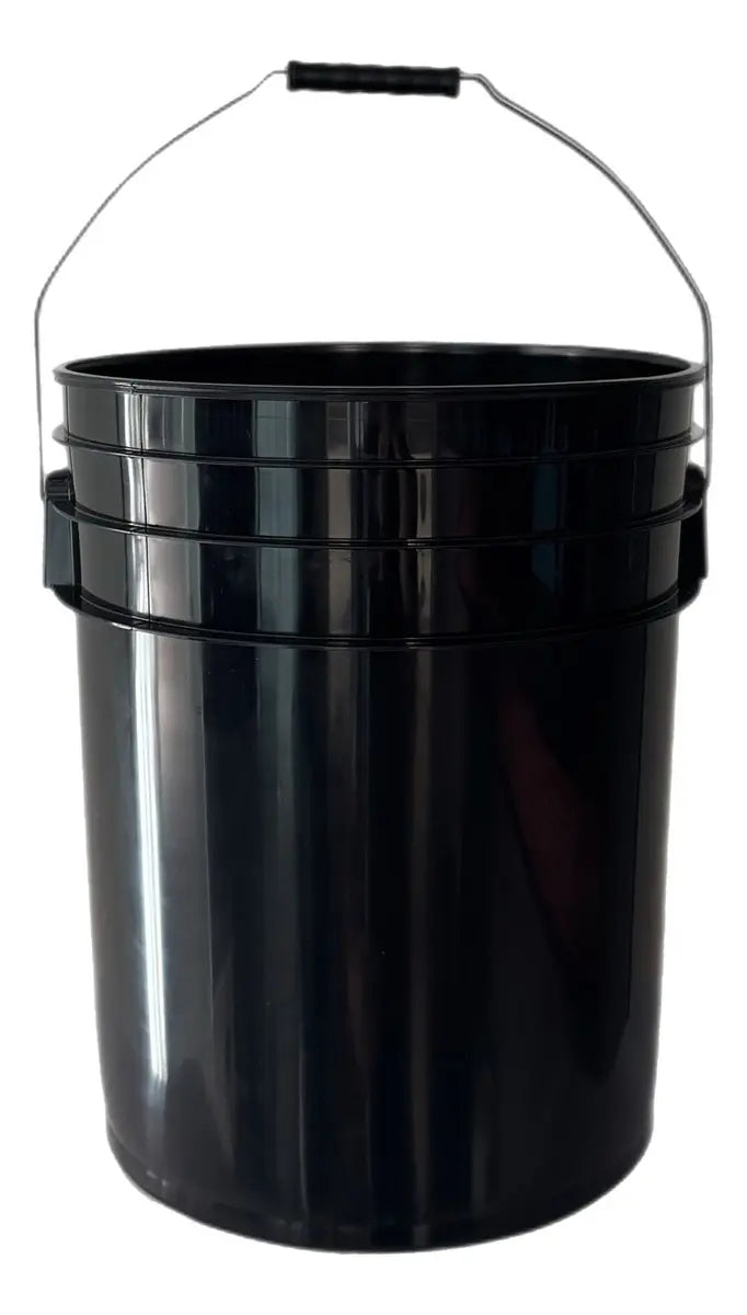 Cubeta Plástico Tapa Flex 19 Litros Grado Alimenticio Color Negro