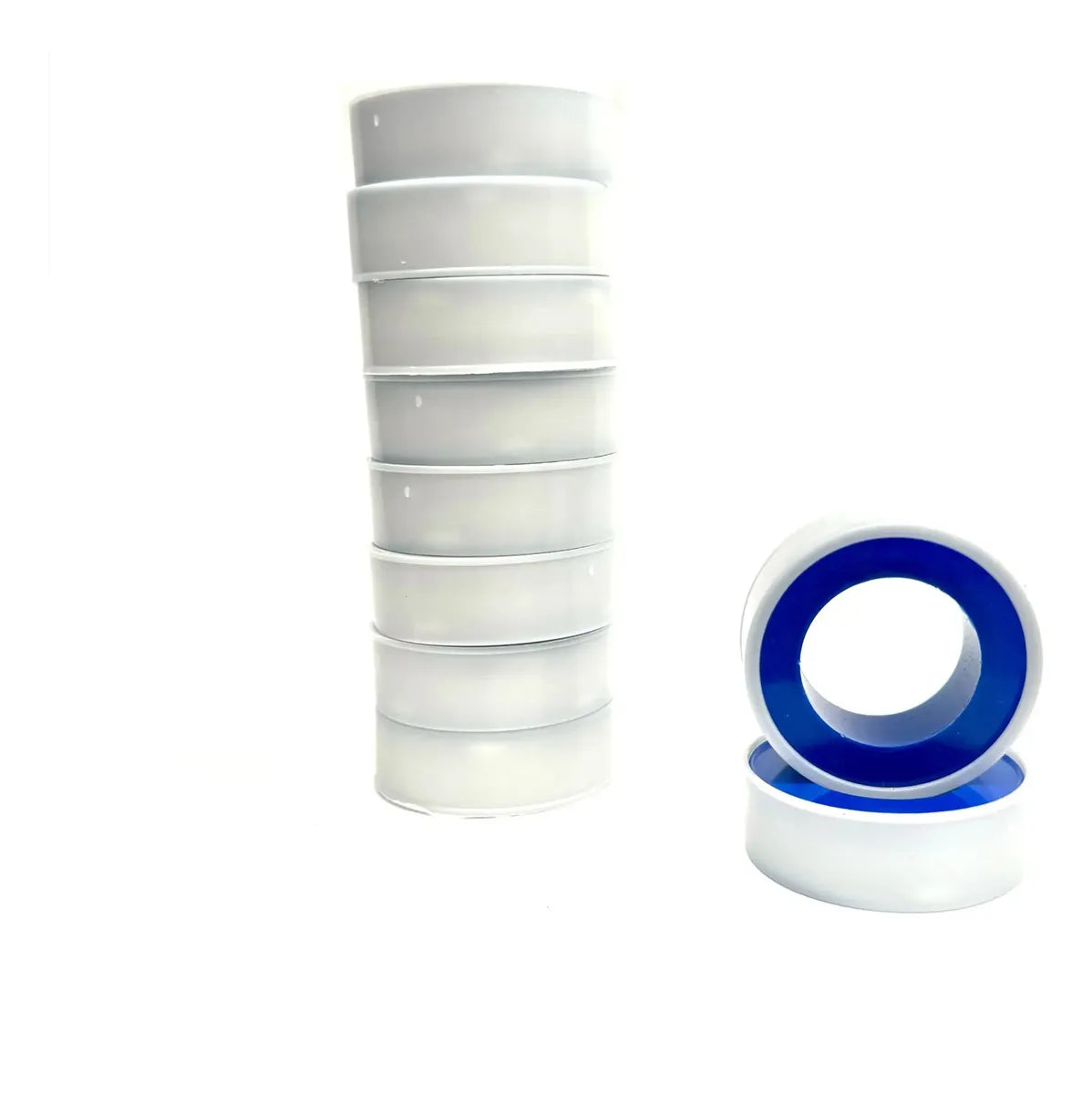 Kit Cinta Teflon 1/2 Sella Roscas Tubo Con 10 Piezas 6x12mm Blanco Teflón
