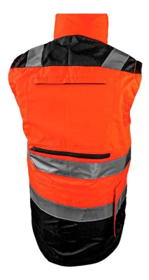 Chaleco Impermeable De Alta Visibilidad Naranja Berserker