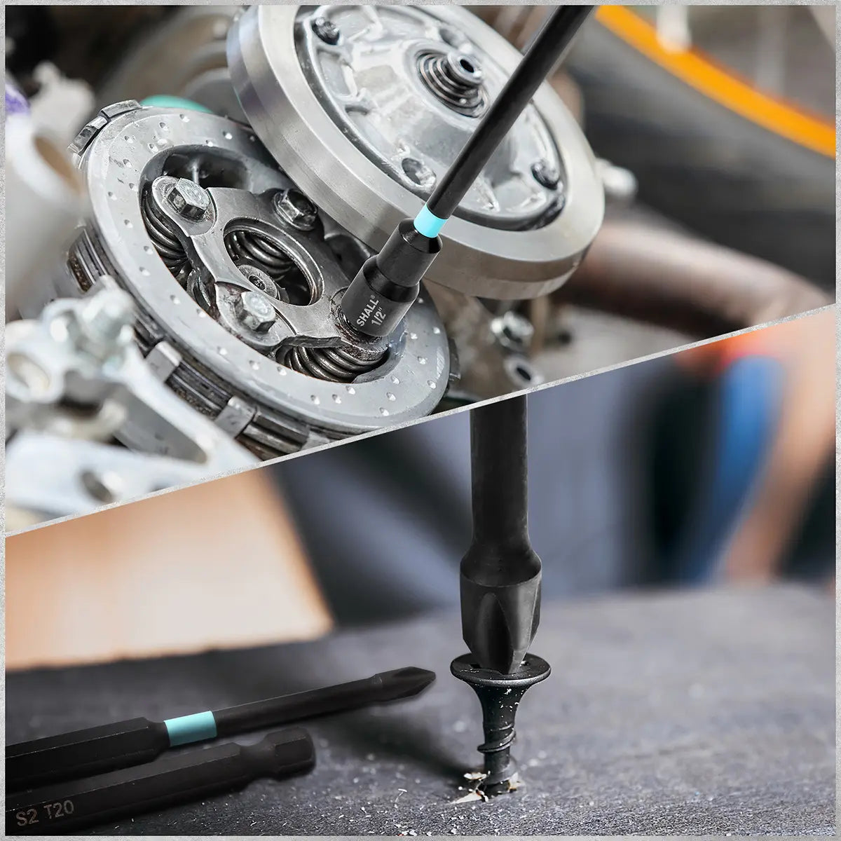 Juego De Dados Y Puntas Magneticos Para Taladro Destornillador 6'' 20pzs, SAE Y Métricas Adaptador Para Taladro Extendid