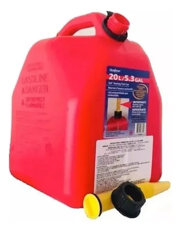 Tanque Bidón Para Gasolina 20 Litros Portátil Scepter