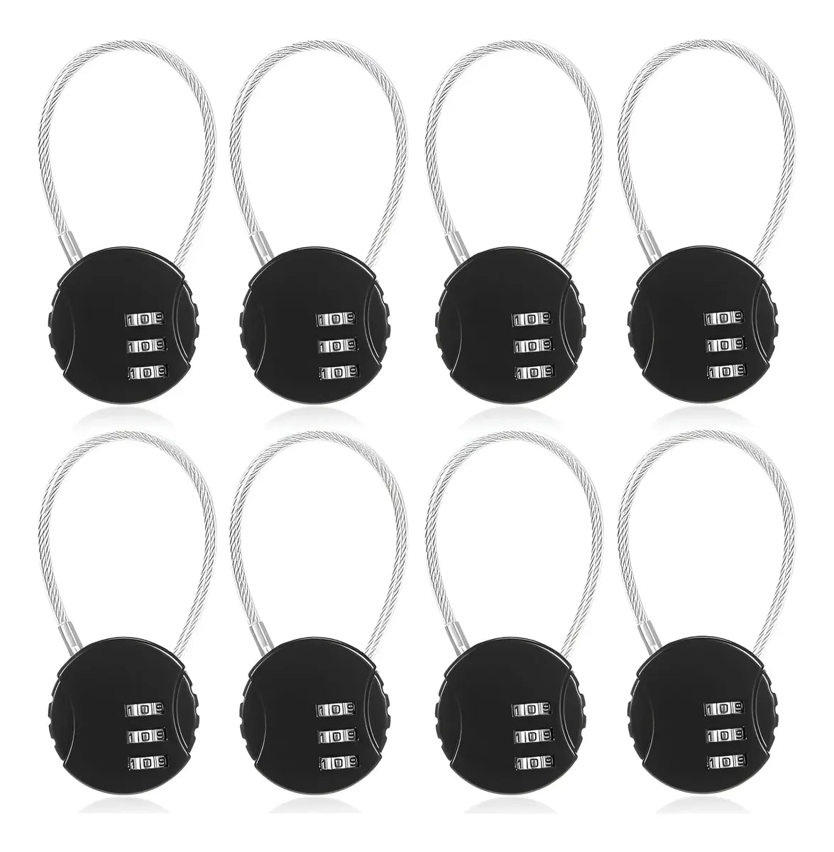 8 Candados De Combinación De Seguridad Para Mochilas Lockers