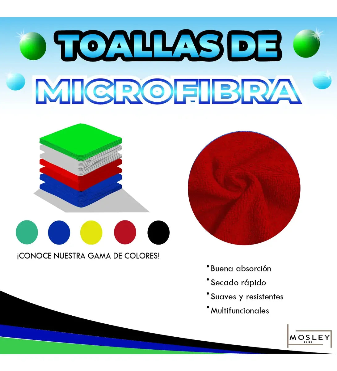 Paño De Limpieza De Microfibra,paquete Con 16 Pzas 40x40 Cms