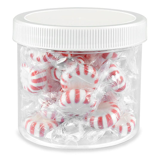 Botes de Plástico Redondos Transparentes de Boca Ancha - 12 oz, Tapa Blanca, 355 ml
